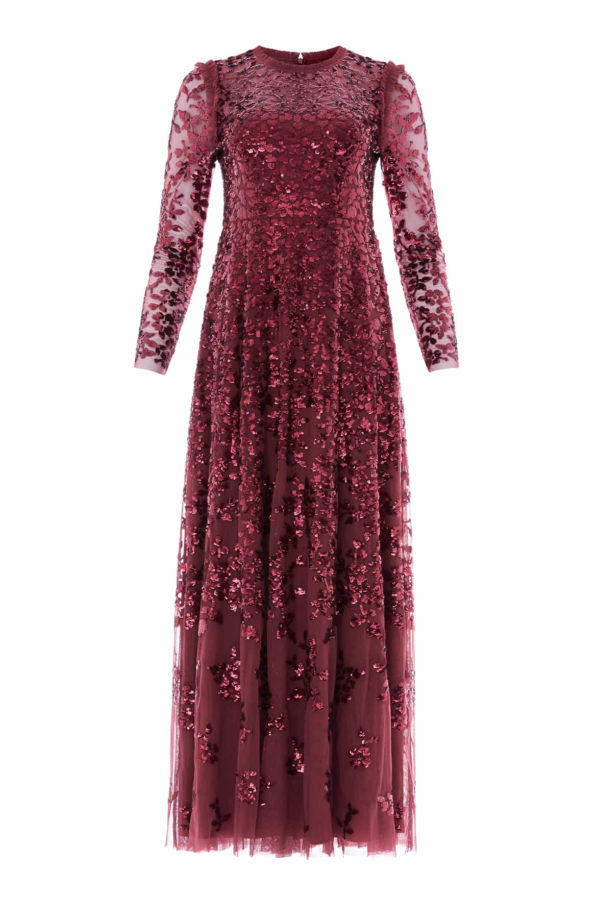 Rosanna Lattice Round Neck Gown - Image 2