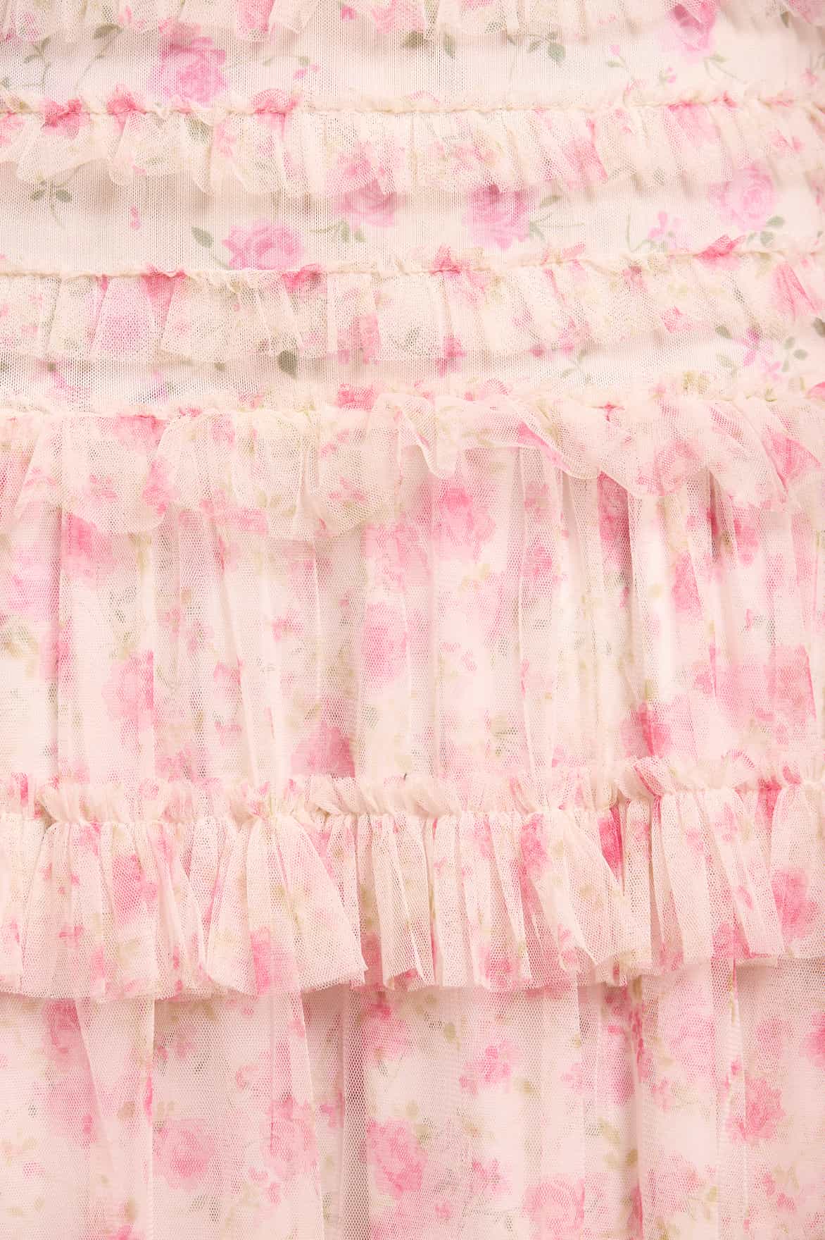 Rose Ditsy Short Sleeve Ankle Gown - Image 5