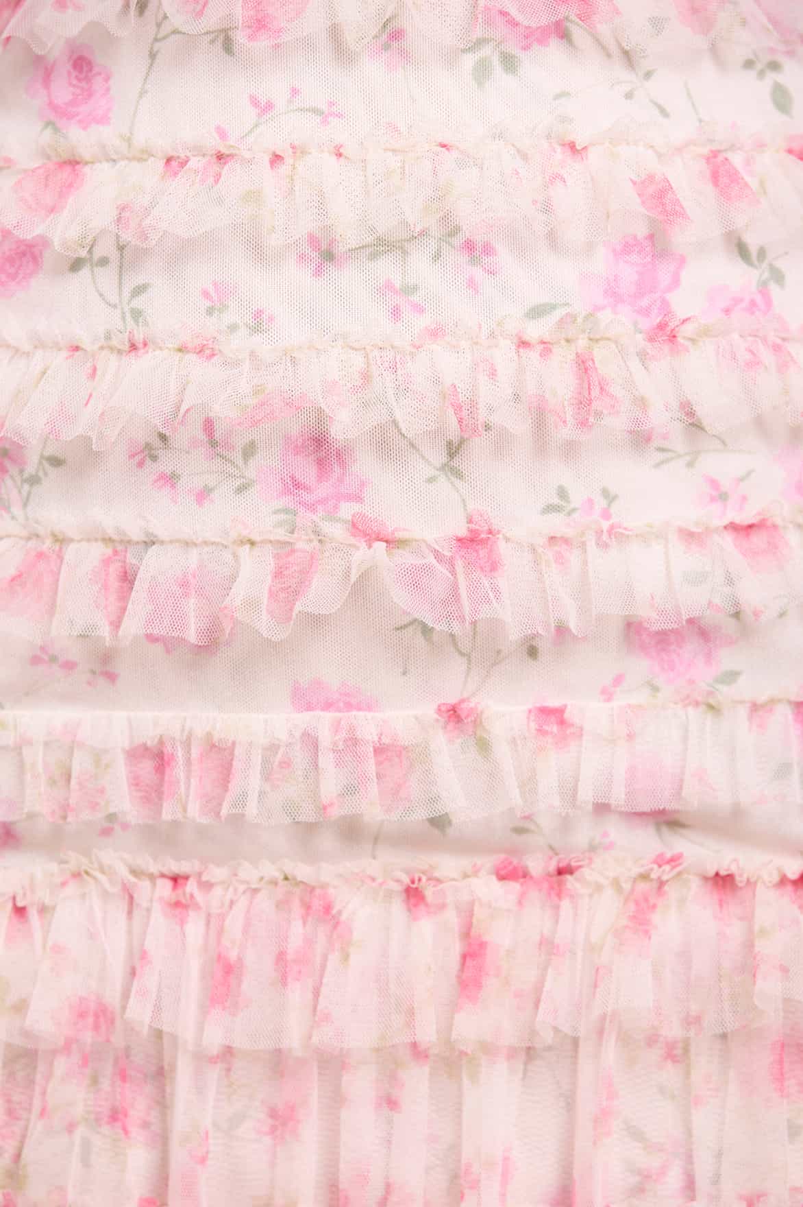 Rose Ditsy Short Sleeve Micro Mini Dress - Image 5
