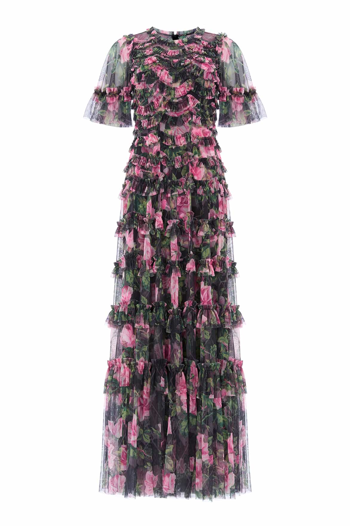 Rose Vine Round Neck Gown - Image 2