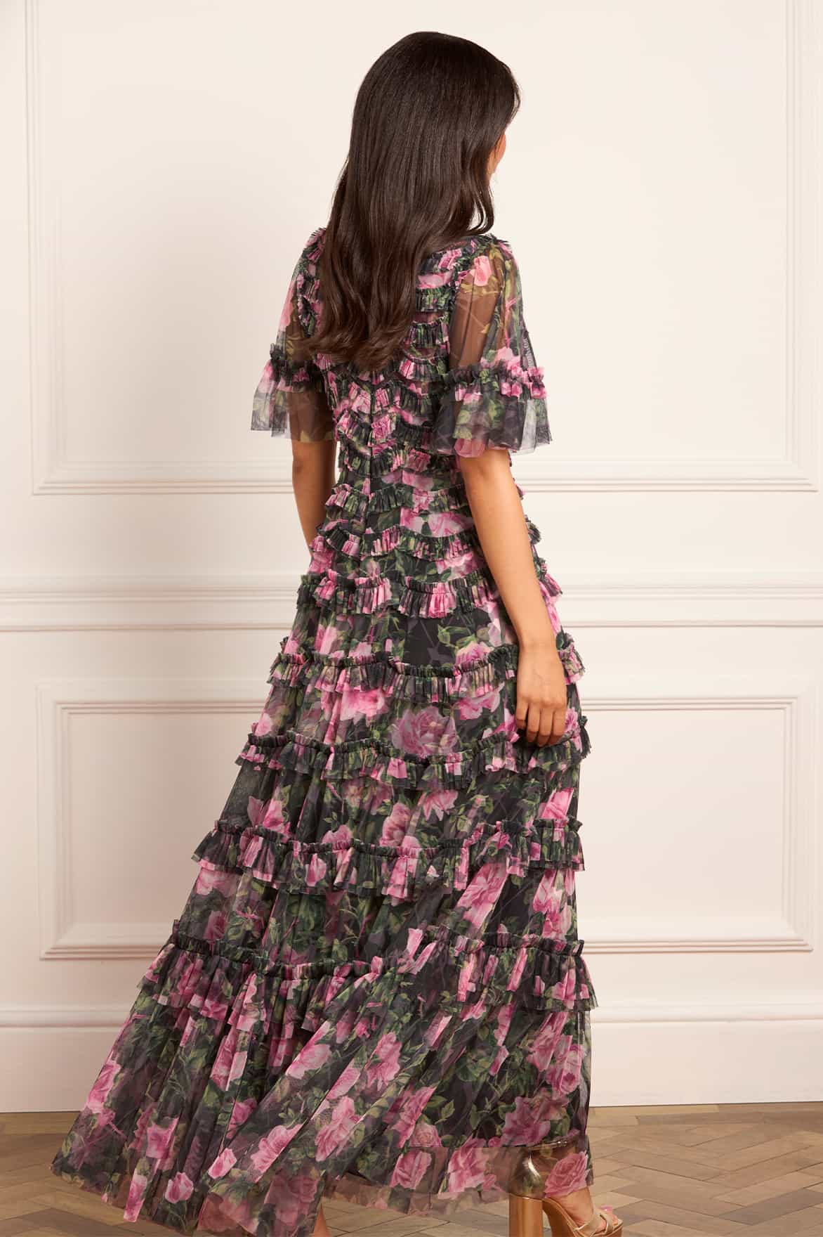 Rose Vine Round Neck Gown - Image 5