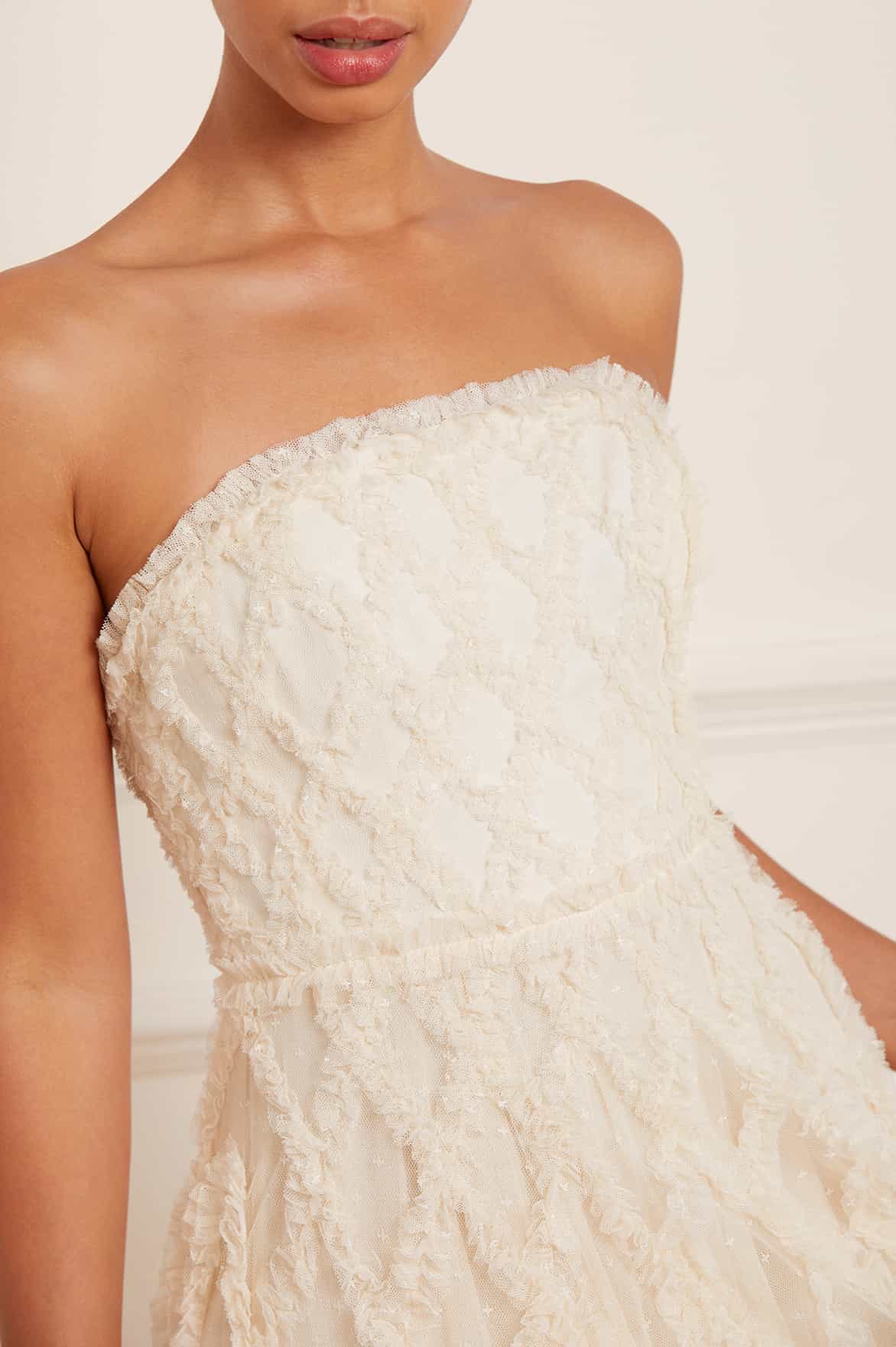 Rosella Ruffle Strapless Gown - Image 7