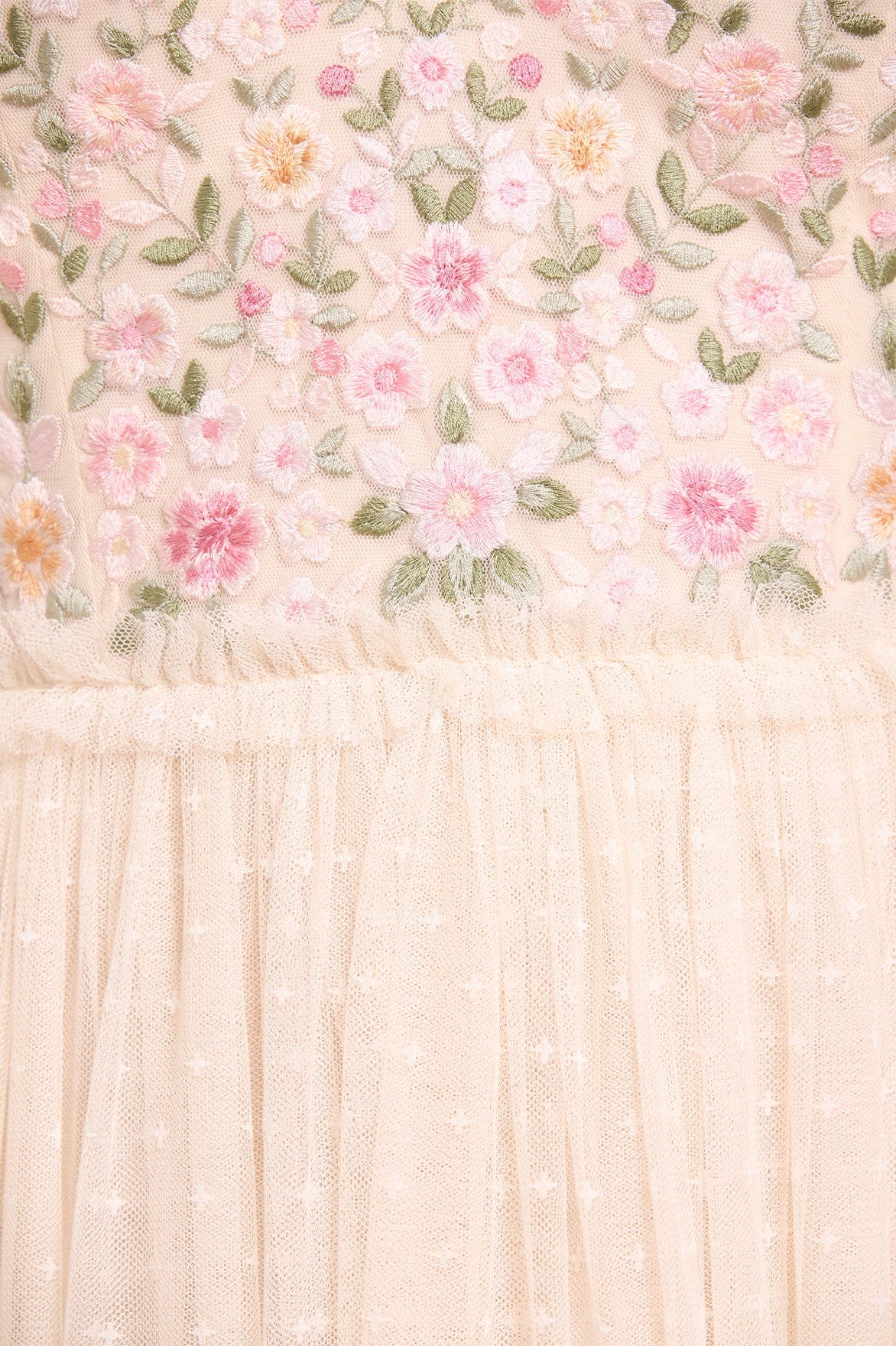 Rosie Lace Bodice Short Sleeve V-Neck Ballerina Dress - Image 3