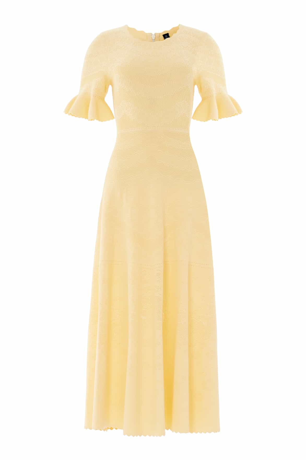 Scallop Lace Pointelle Knit Gown - Image 2