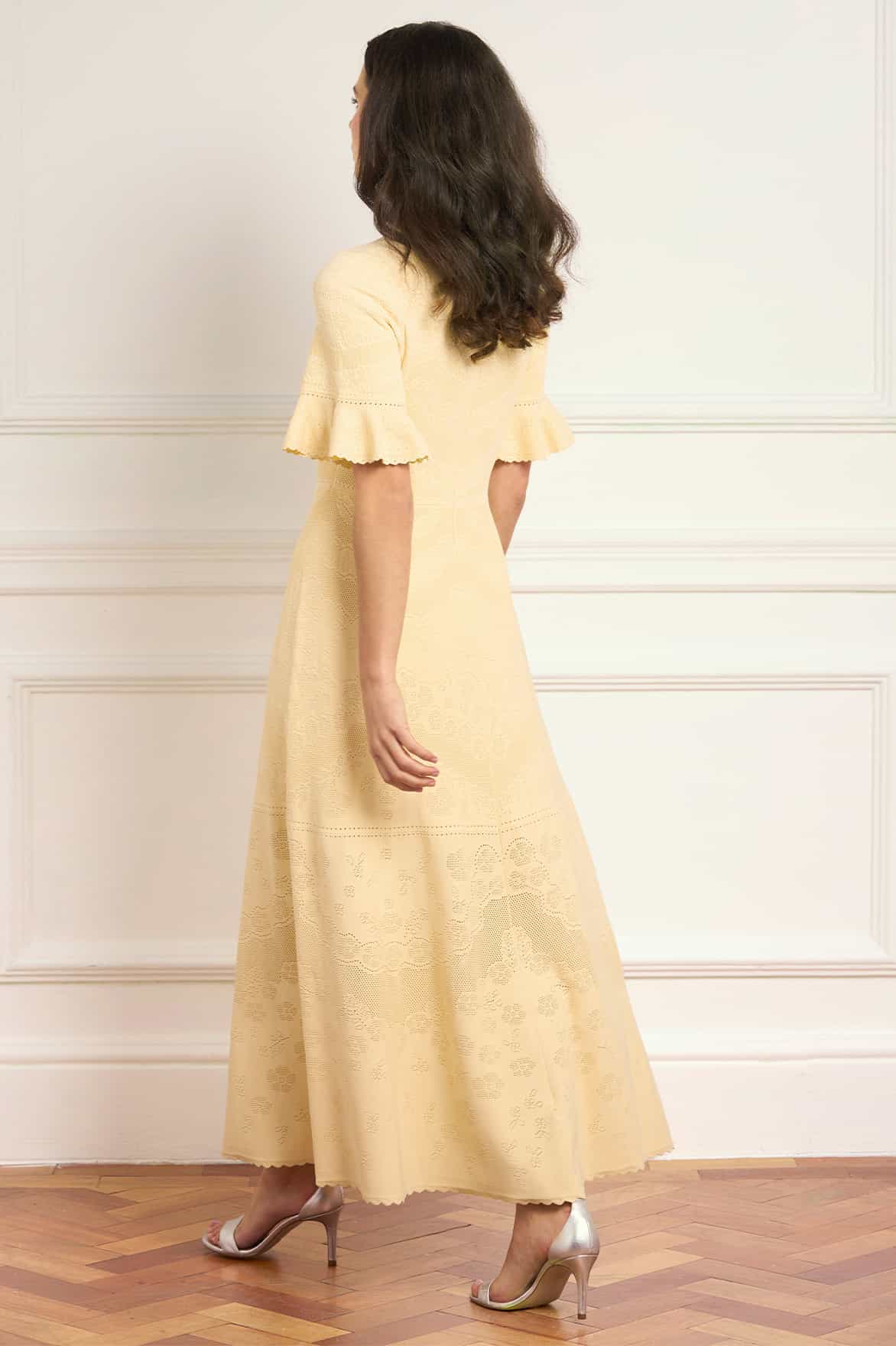 Scallop Lace Pointelle Knit Gown - Image 5