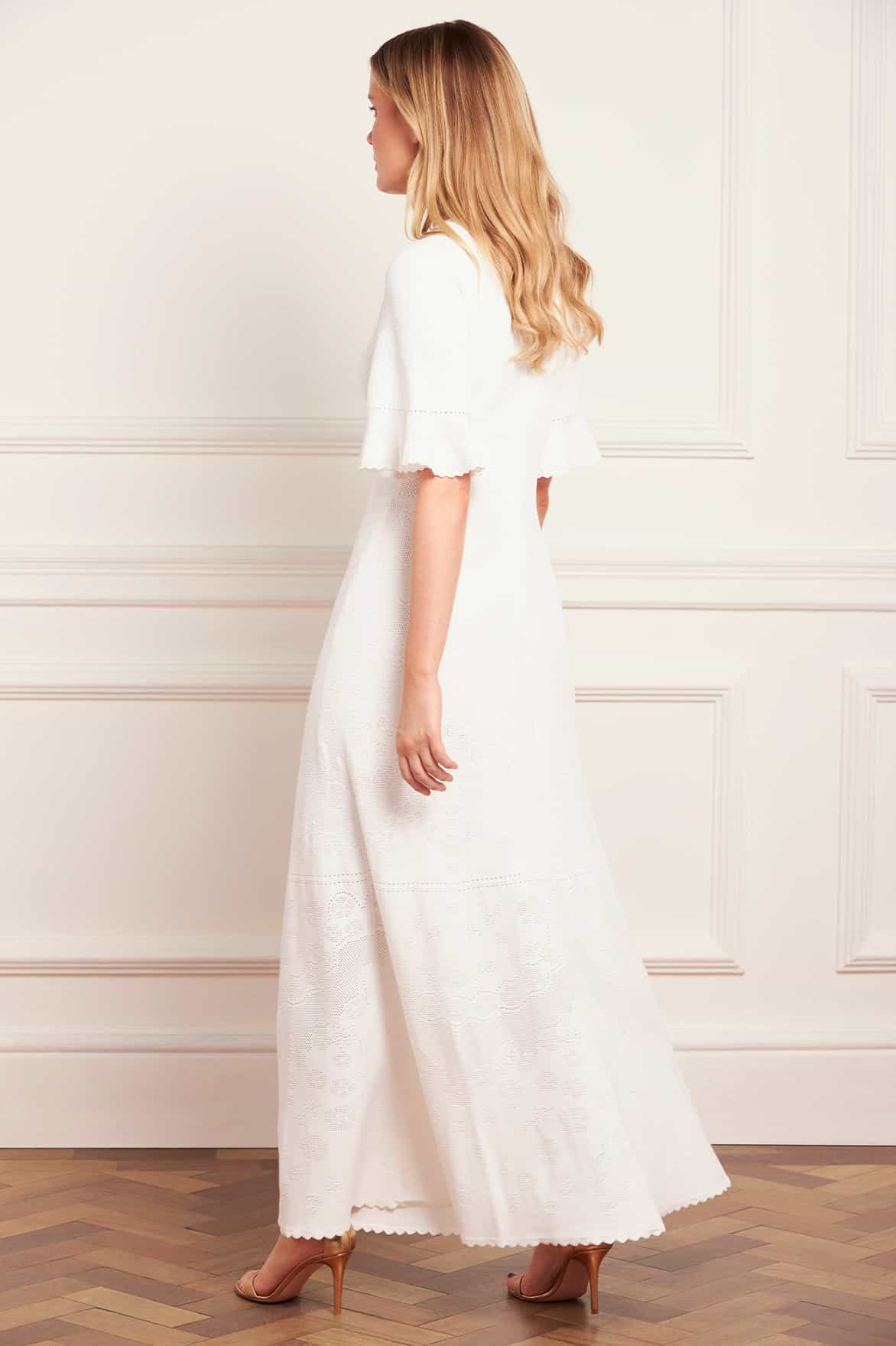 Scallop Lace Pointelle Knit Gown - Image 6