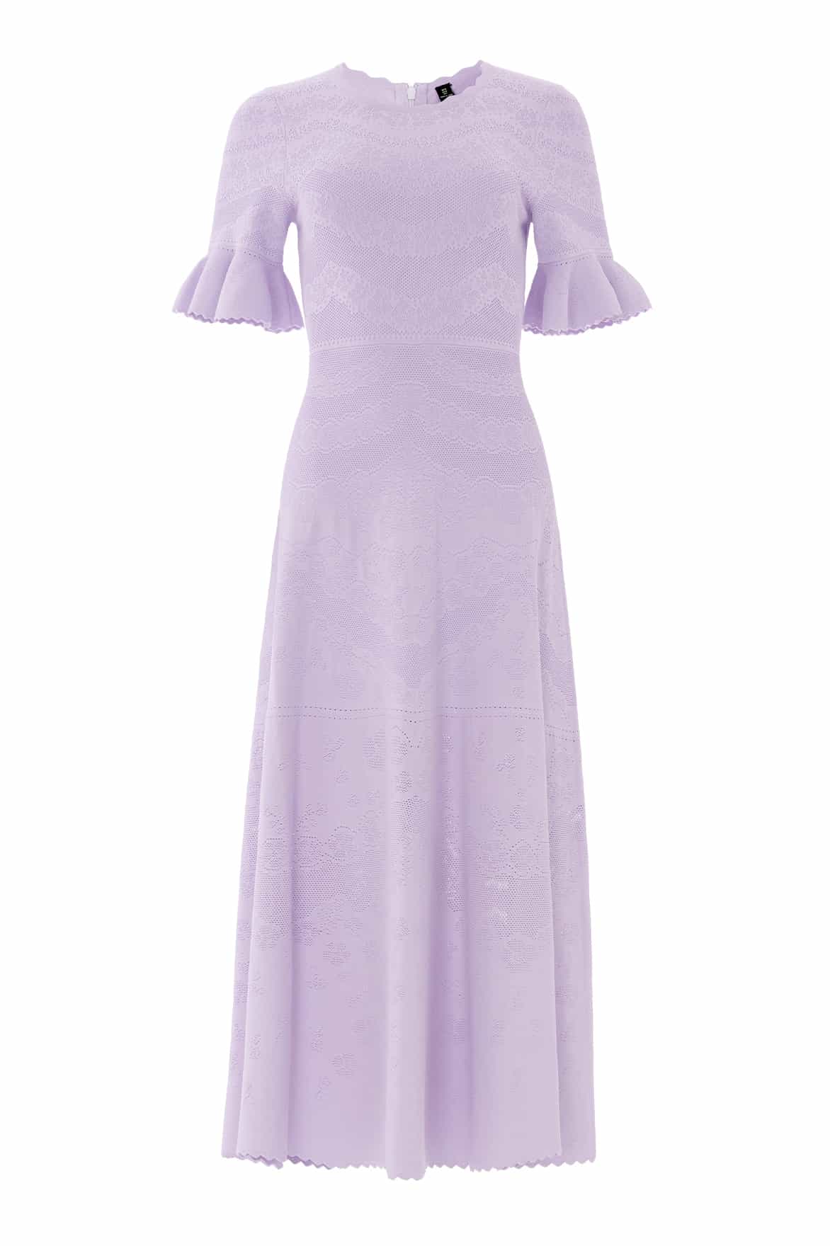 Scallop Lace Pointelle Knit Gown - Image 2
