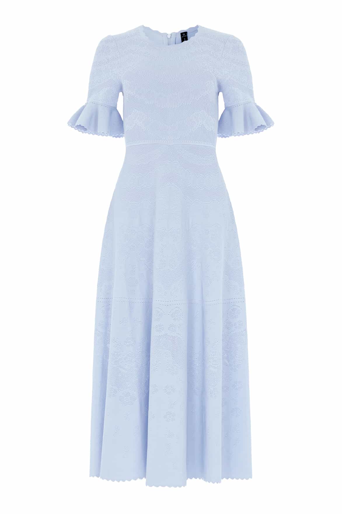 Scallop Lace Pointelle Knit Gown - Image 2