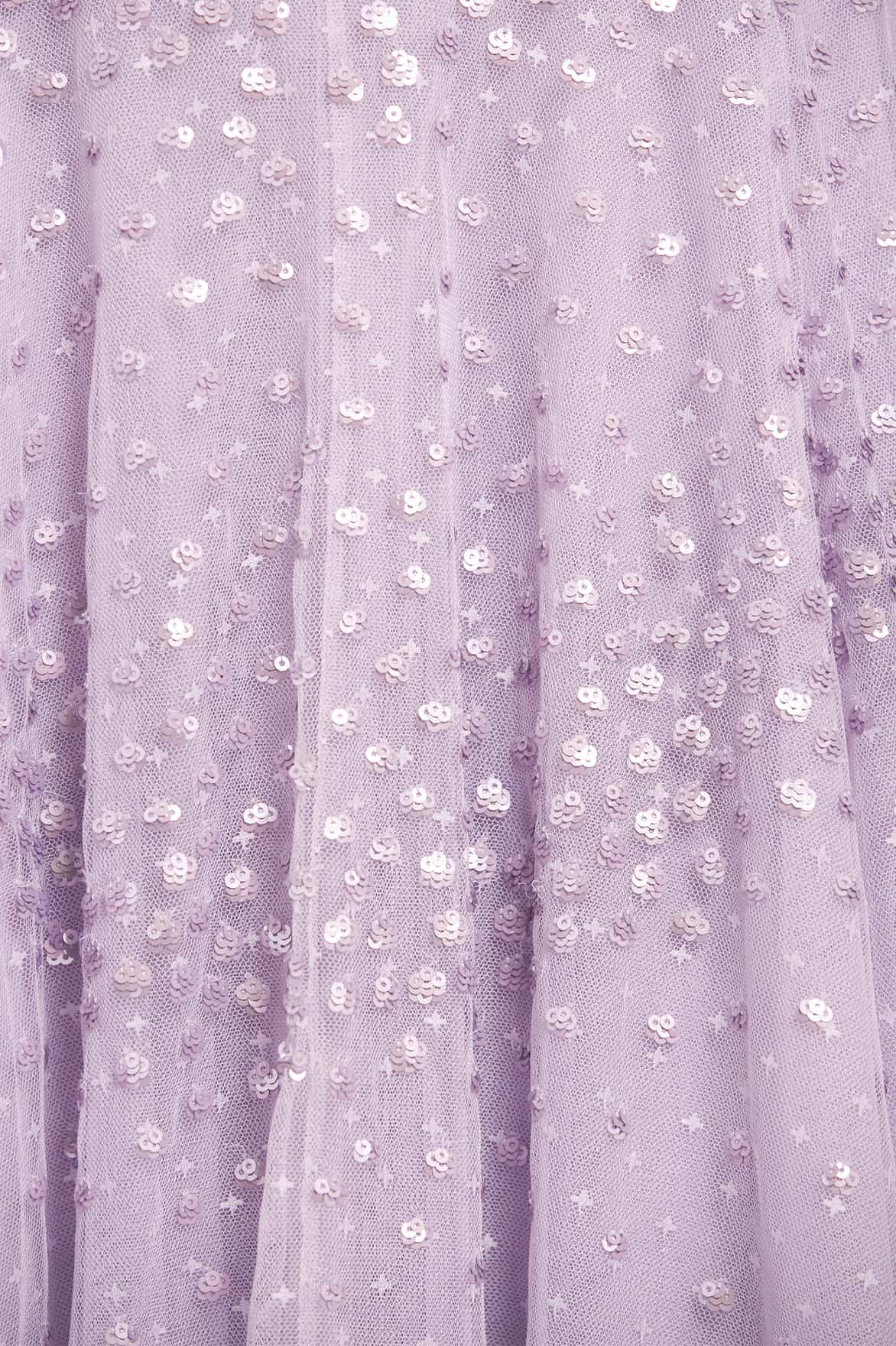 Scallop Sequin Halter-Neck Ankle Gown - Image 5
