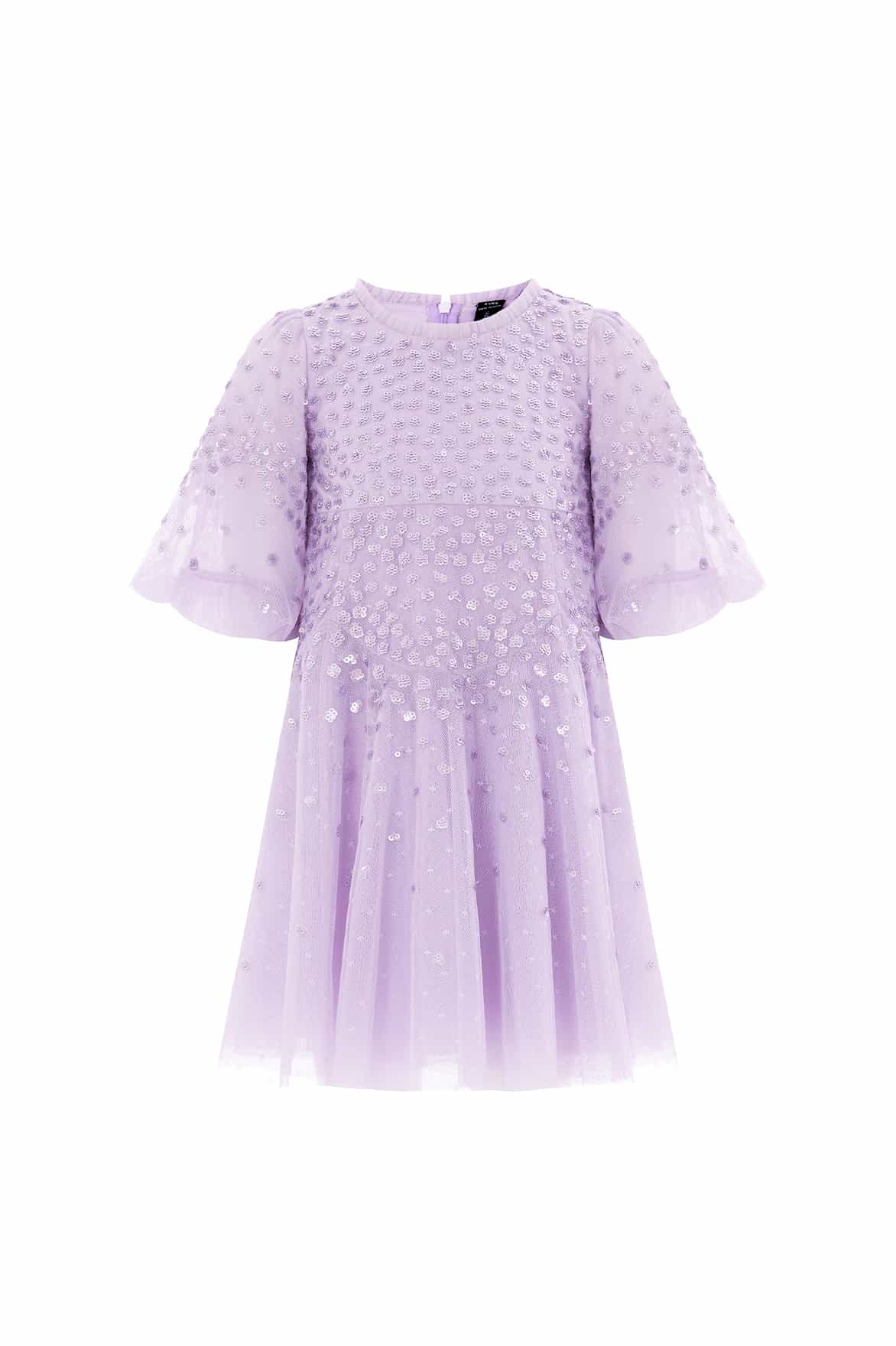 Scallop Sequin Kids Dress - Image 2