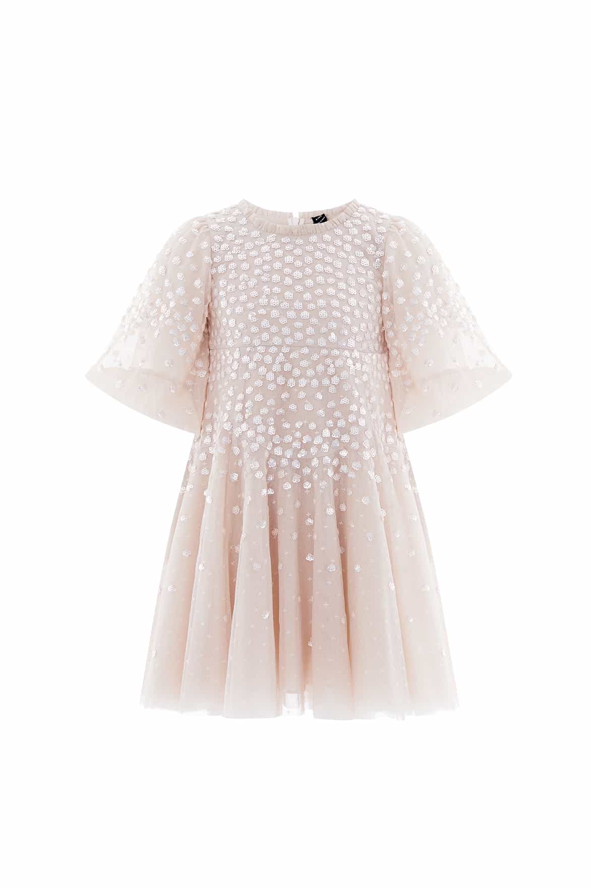Scallop Sequin Kids Dress - Image 3