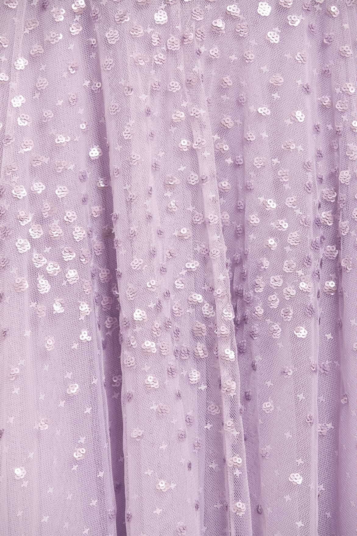 Scallop Sequin V-Neck Ankle Gown - Image 4