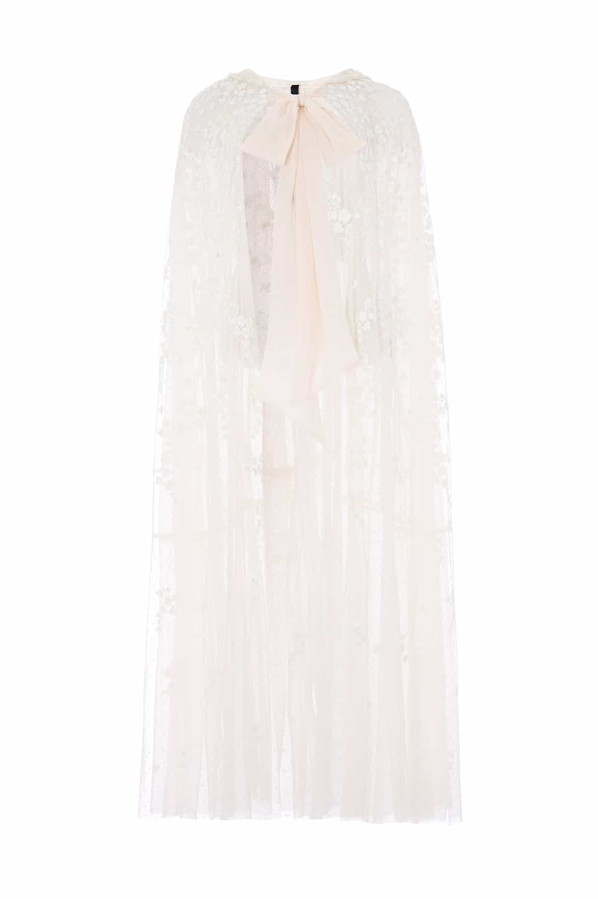 Scatter Blossom Hooded Long Cape - Image 3