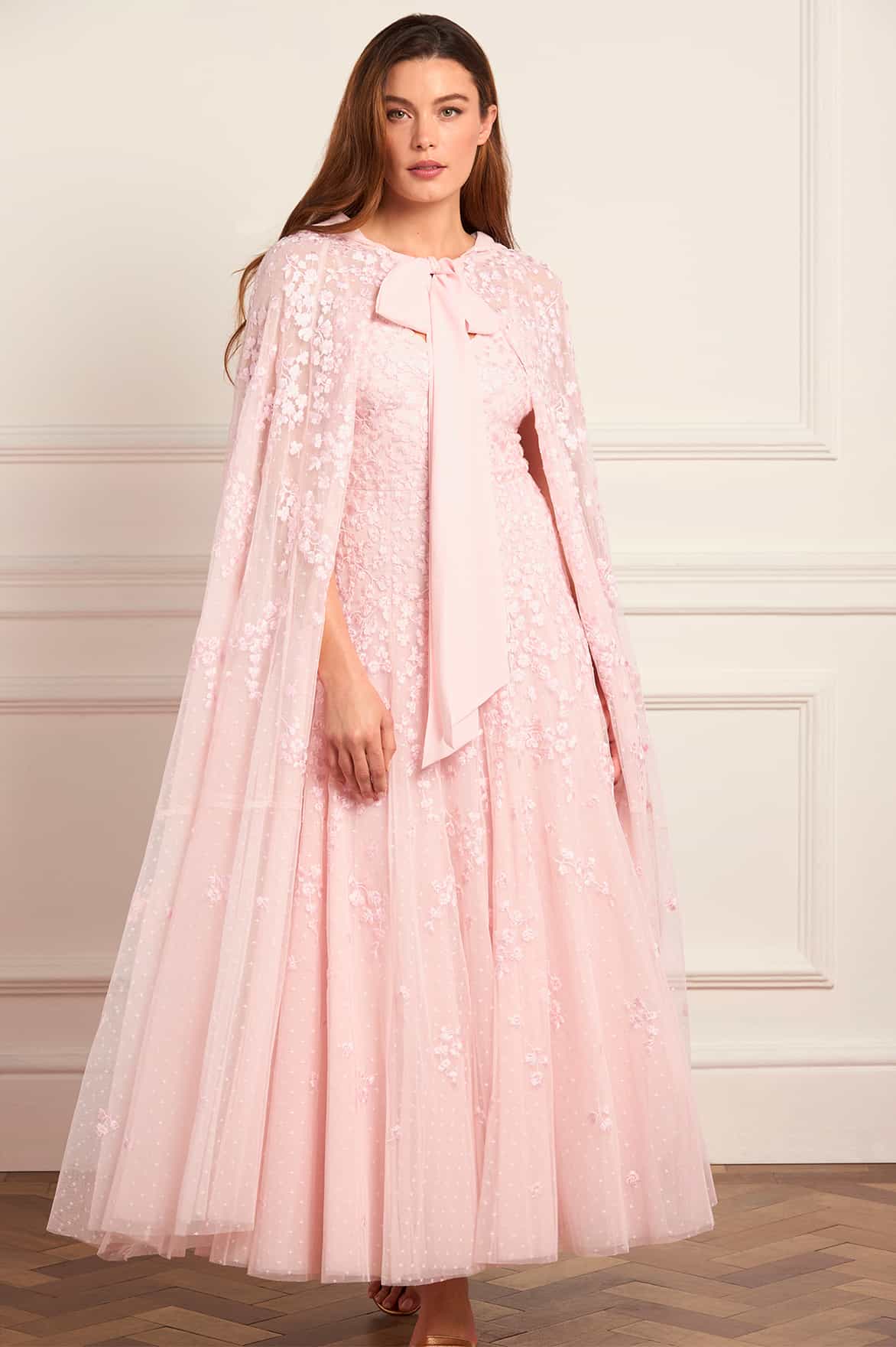 Scatter Blossom Hooded Long Cape - Image 2