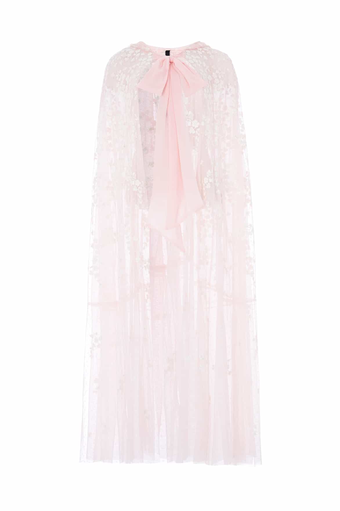 Scatter Blossom Hooded Long Cape - Image 3