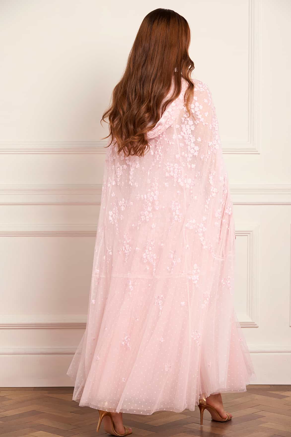 Scatter Blossom Hooded Long Cape - Image 5