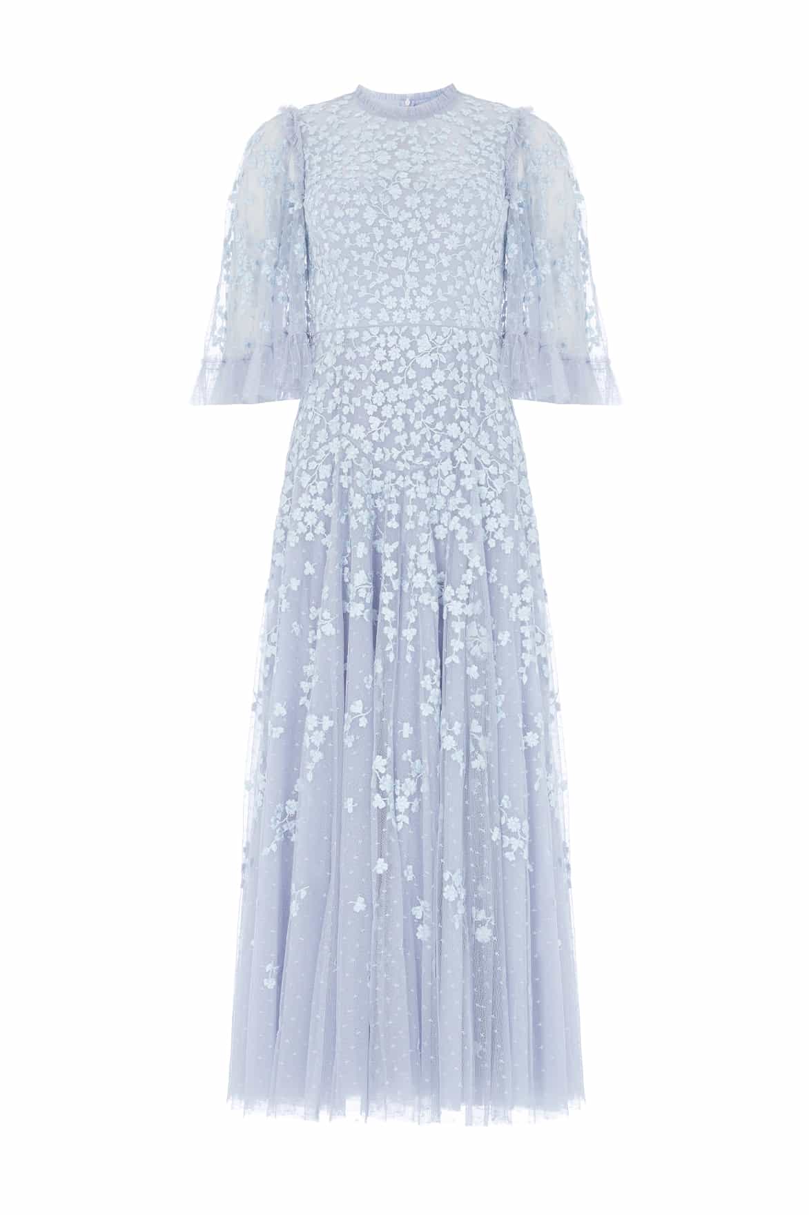 Scatter Blossom Round Neck Ankle Gown - Image 2