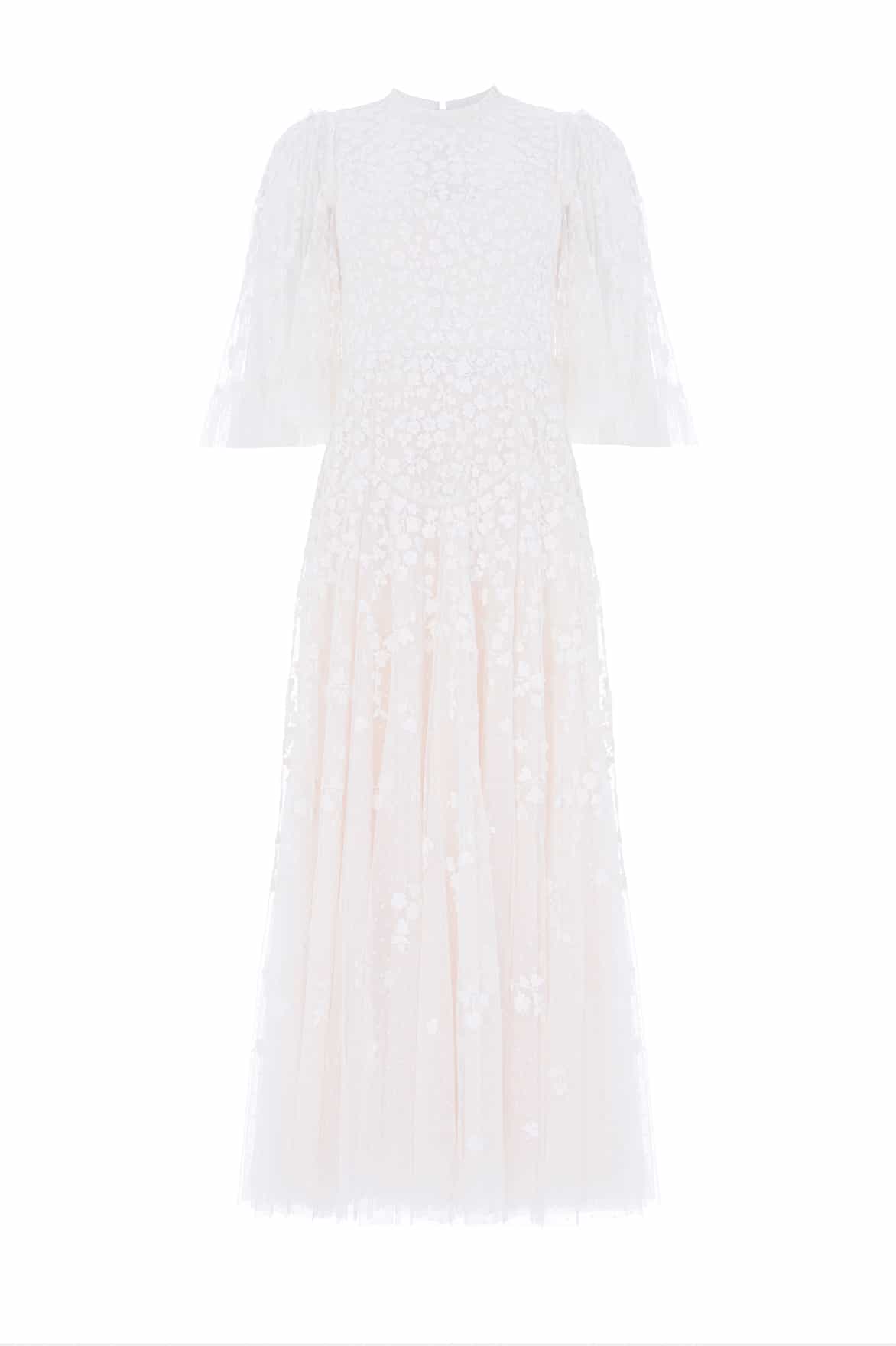 Scatter Blossom Round Neck Ankle Gown - Image 2