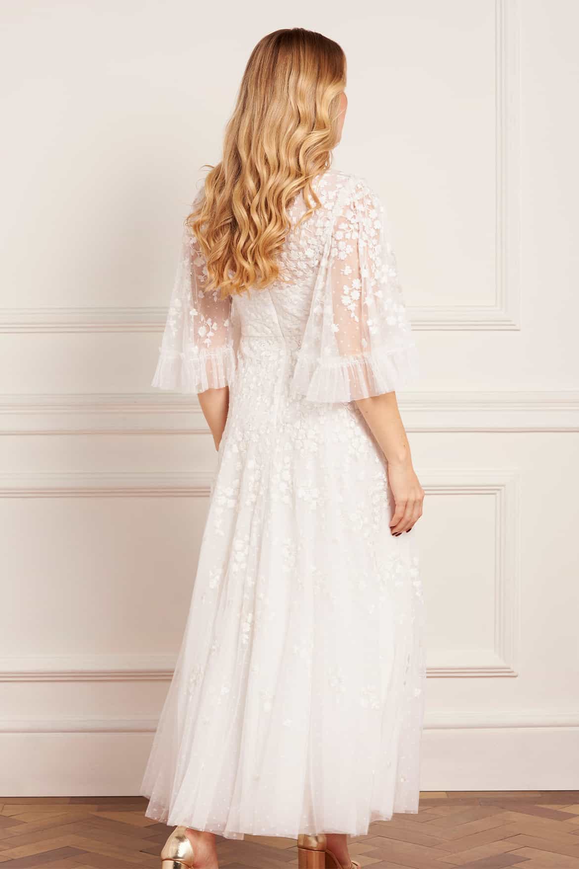 Scatter Blossom Round Neck Ankle Gown - Image 6