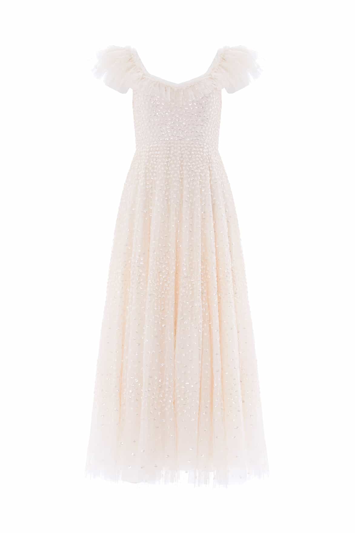 Scatter Dot Ruffle Ankle Gown - Image 2