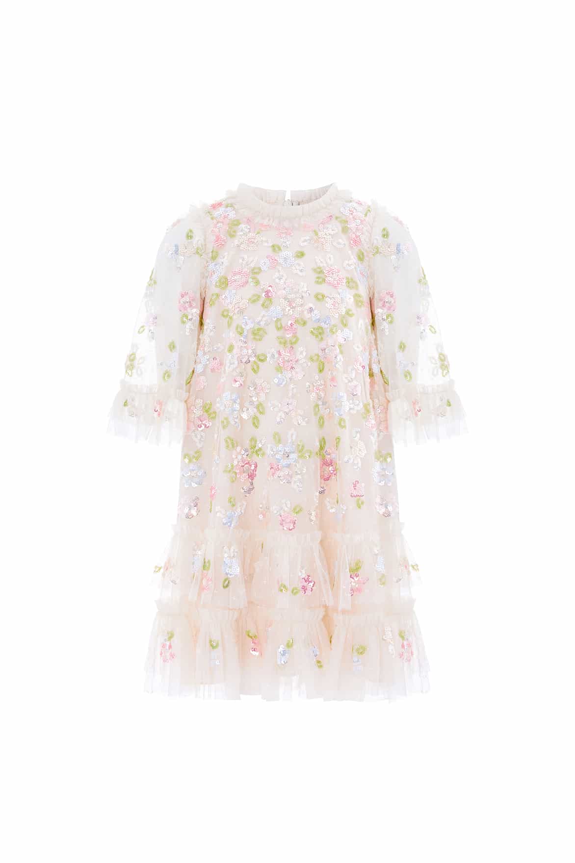 Sequin Bloom Kids Dress - Image 2