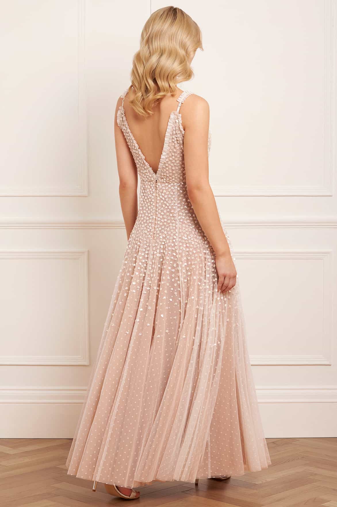 Sequin Cascade Cami Plunge Gown - Image 6