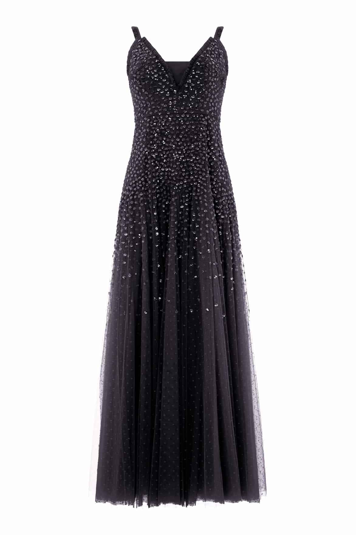 Sequin Cascade Cami Plunge Gown - Image 3