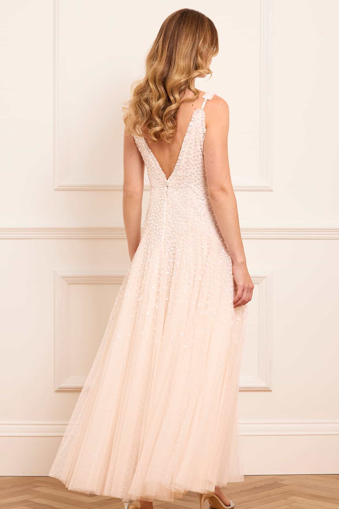 Sequin Cascade Cami Plunge Gown - Image 7