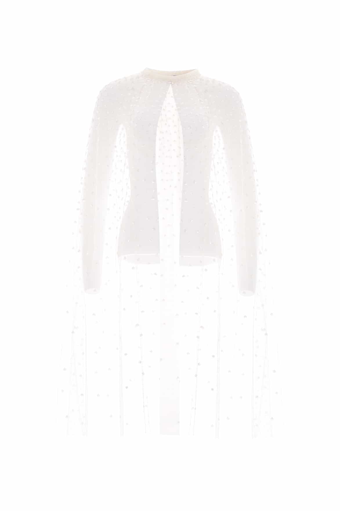 Sequin Cascade Midaxi Open Cape - Image 3