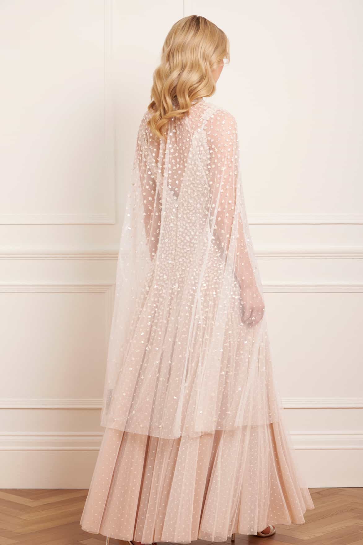 Sequin Cascade Midaxi Open Cape - Image 6