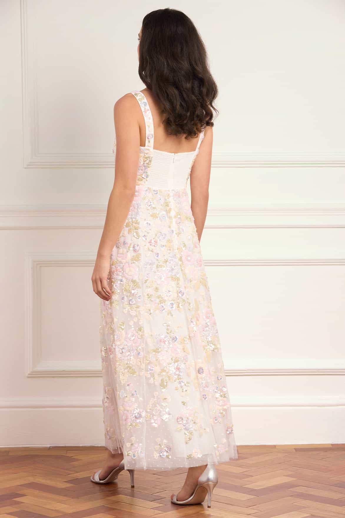 Sequin Paradise Sweetheart Ankle Gown - Image 5
