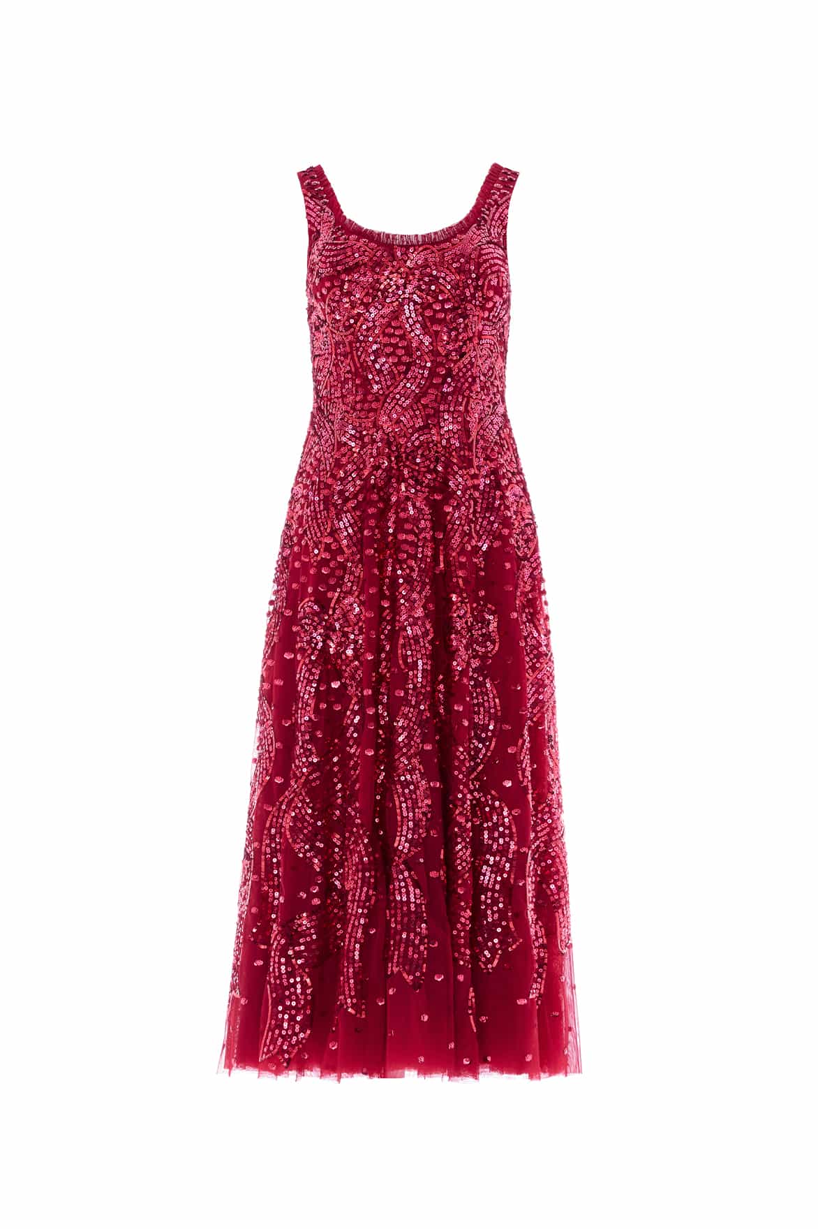 Sequin Ribbon Scoop Neck Ballerina Dress - Image 2