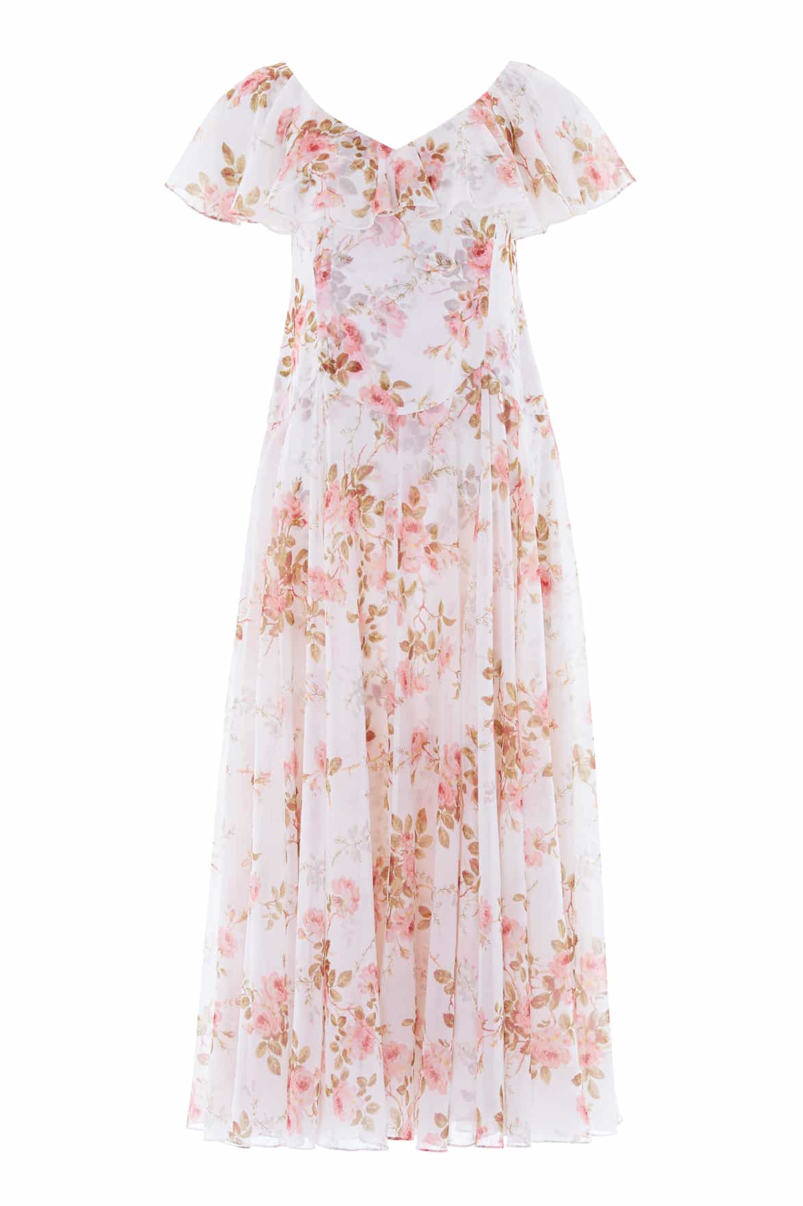 Summer's Rose Georgette Ankle Gown - Image 2
