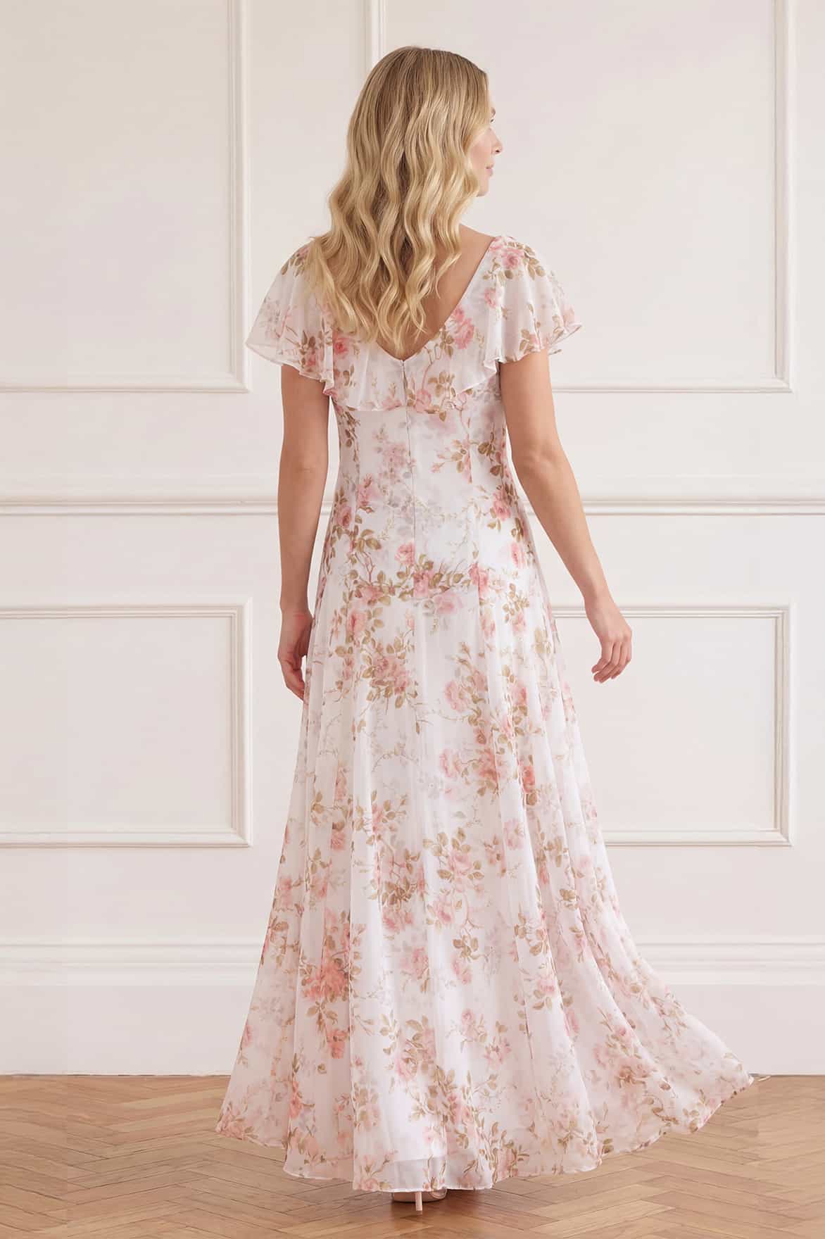 Summer's Rose Georgette Ankle Gown - Image 5