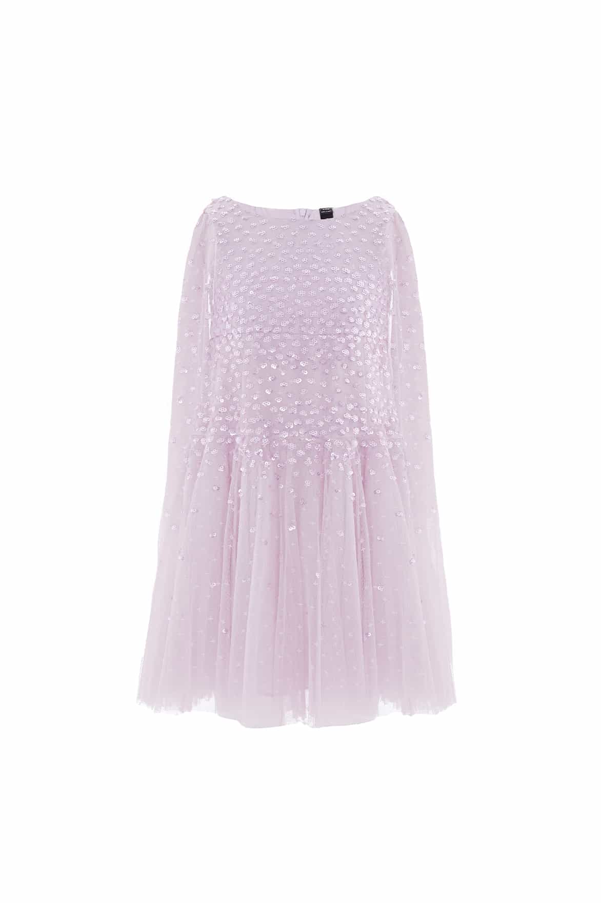 Sunrise Sequin Cape Kids Dress - Image 2