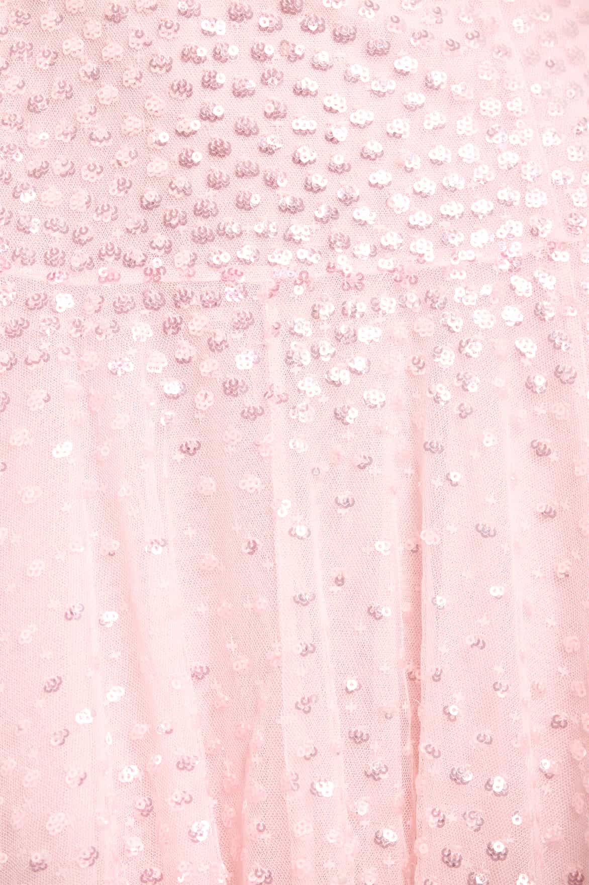 Sunrise Sequin Cape Sleeve Ankle Gown - Image 5
