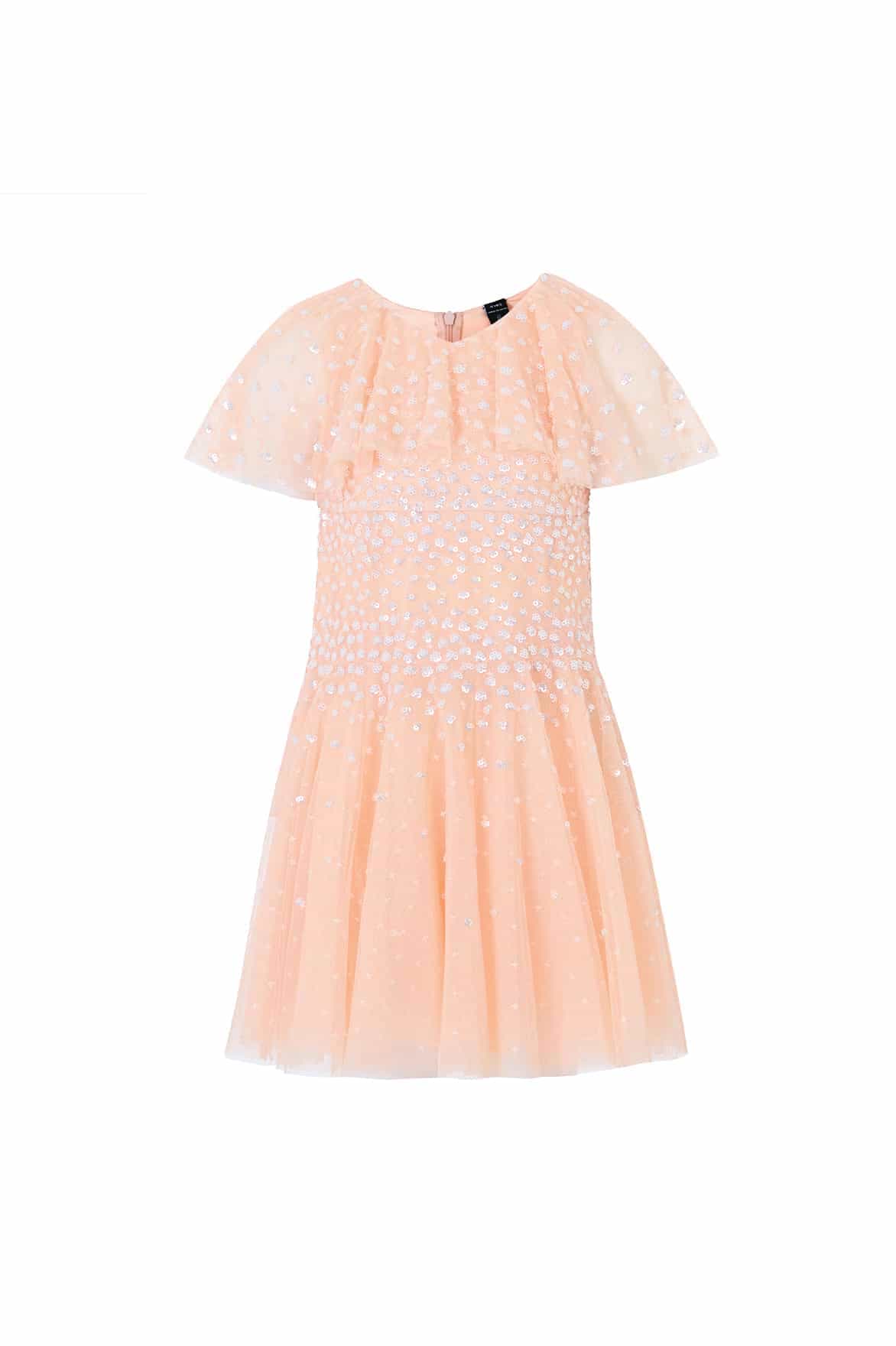 Sunrise Sequin Short Cape Kids Dress - Image 2