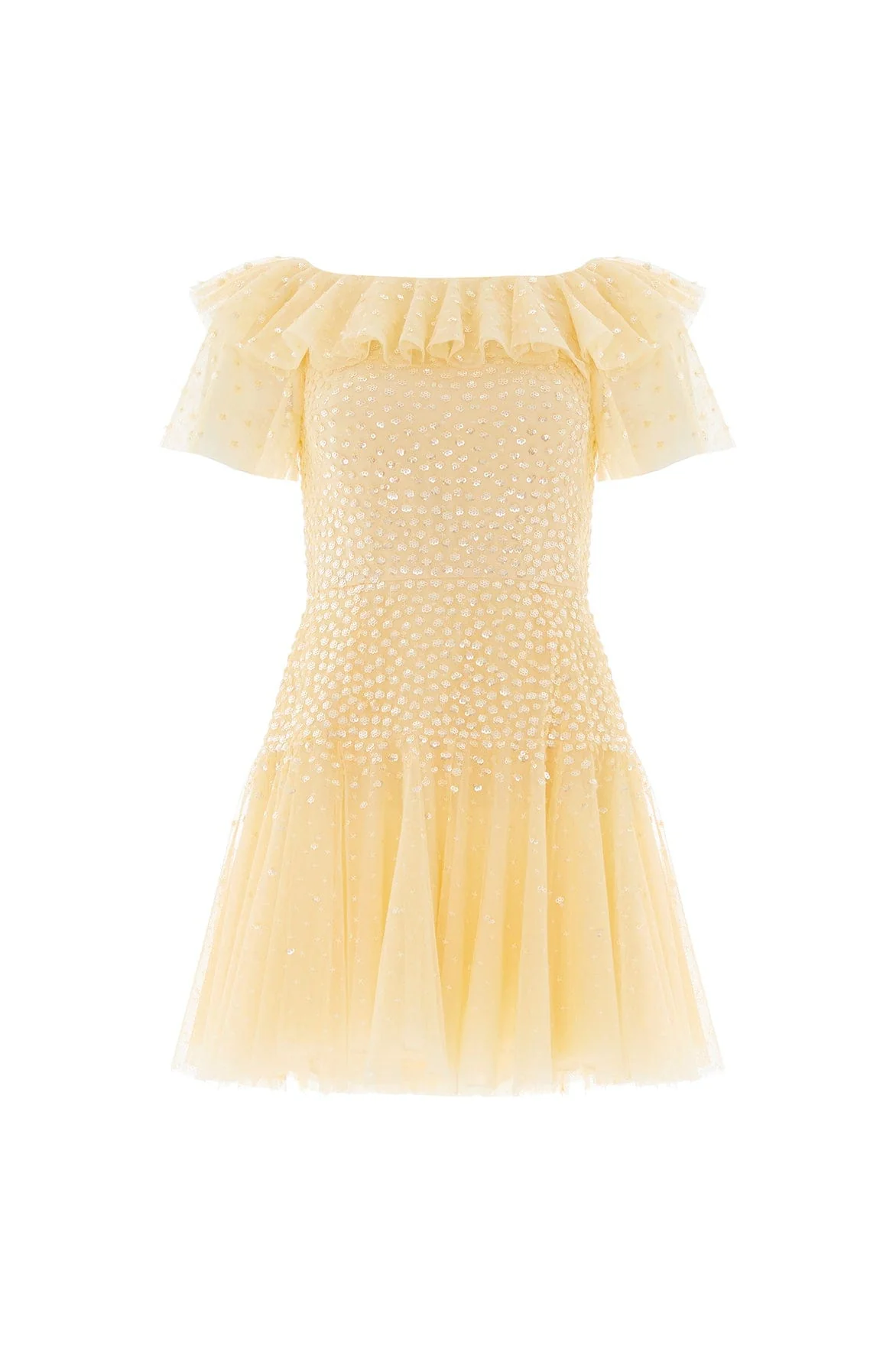 Sunrise Sequin Short Sleeve Micro Mini Dress - Image 3