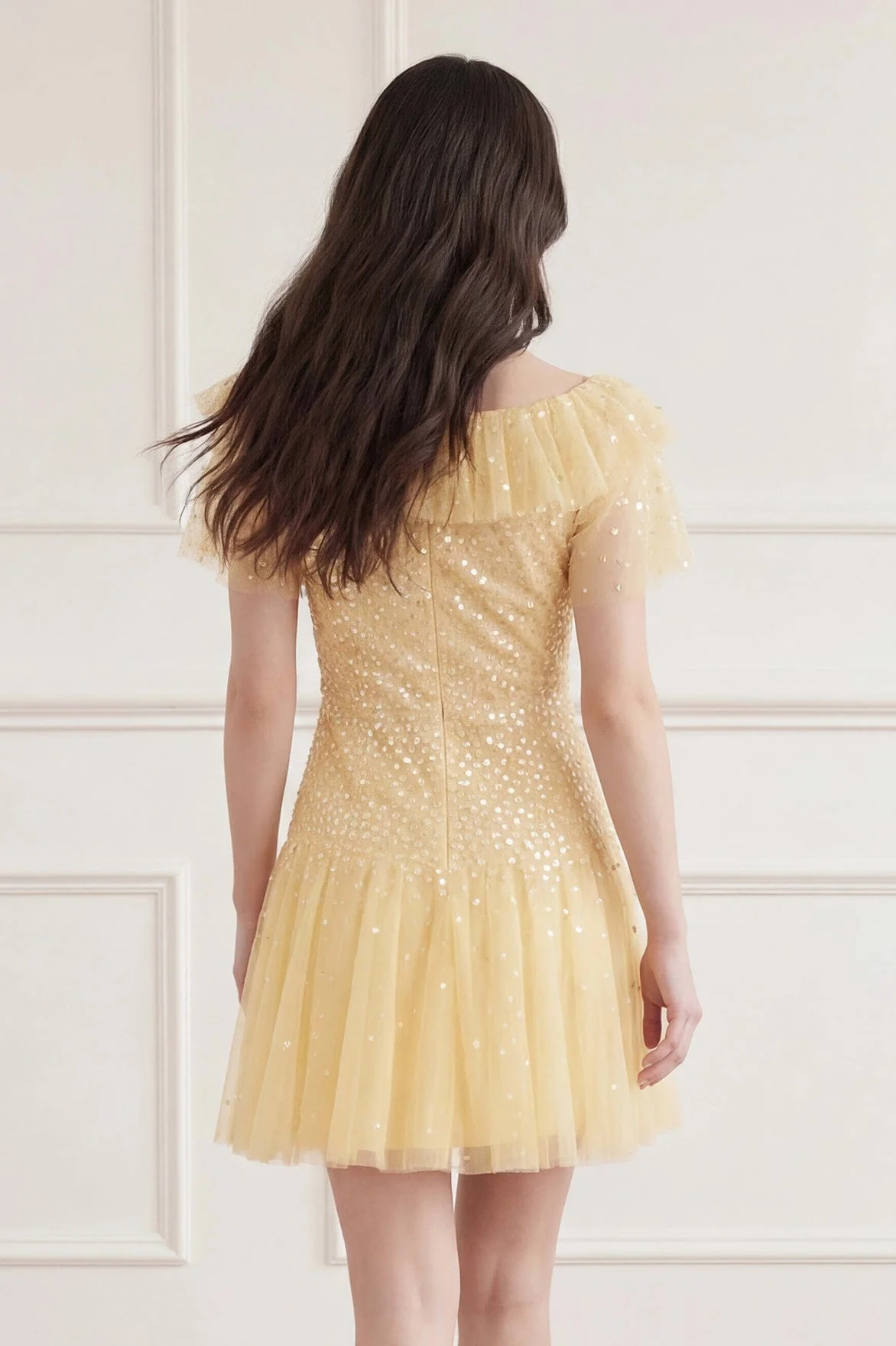 Sunrise Sequin Short Sleeve Micro Mini Dress - Image 5