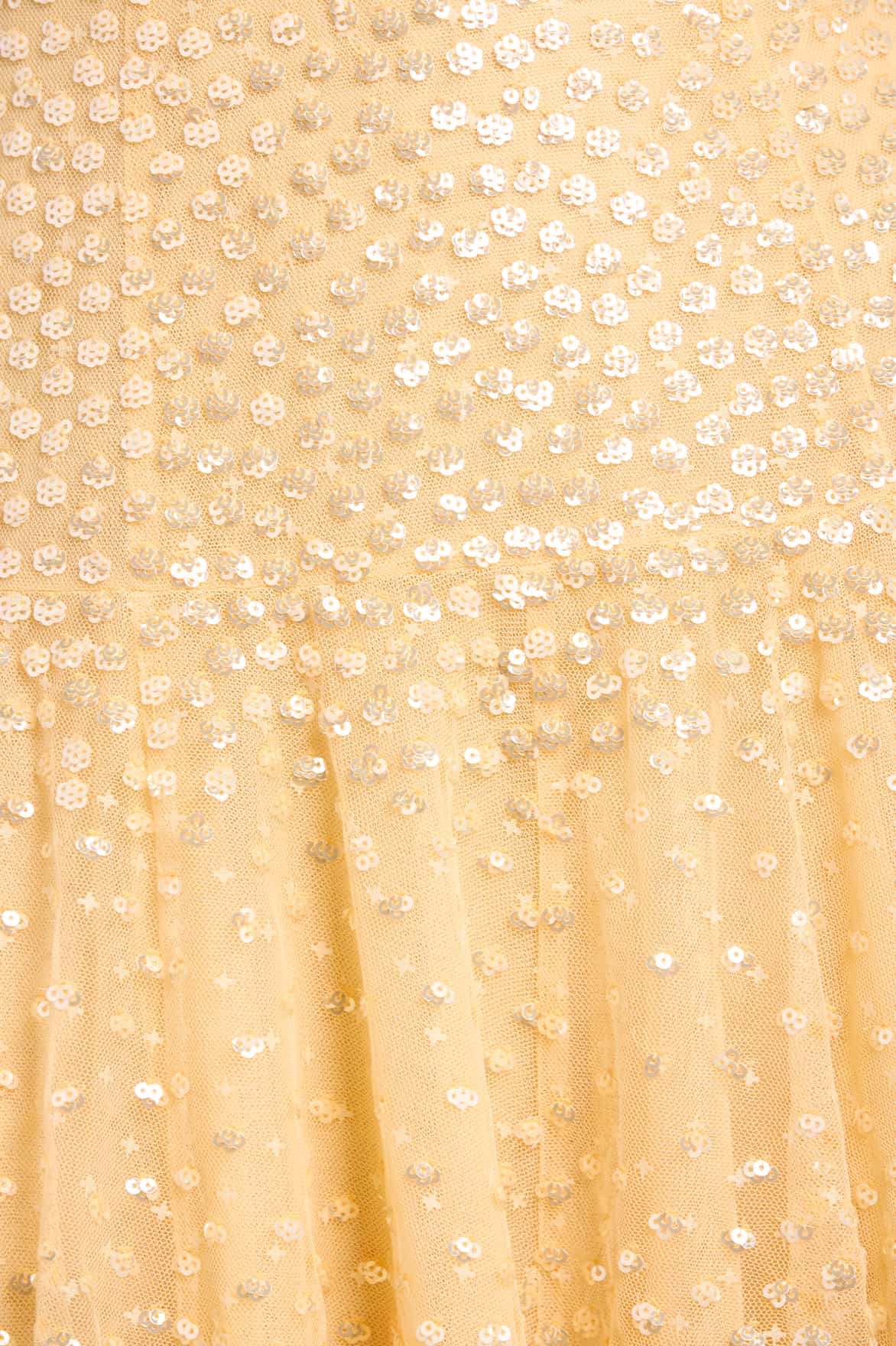 Sunrise Sequin Strapless Cape Ballerina Dress - Image 6