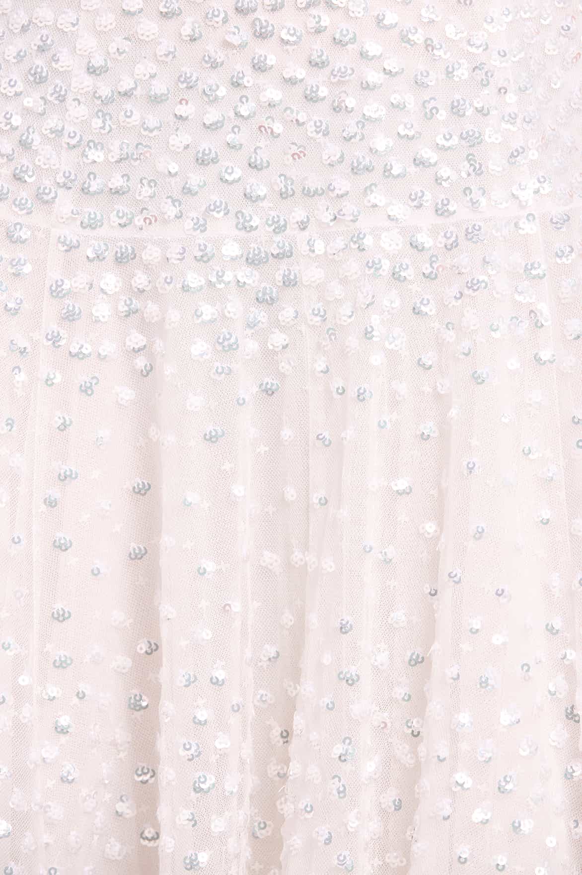 Sunrise Sequin Strapless Cape Gown - Image 6