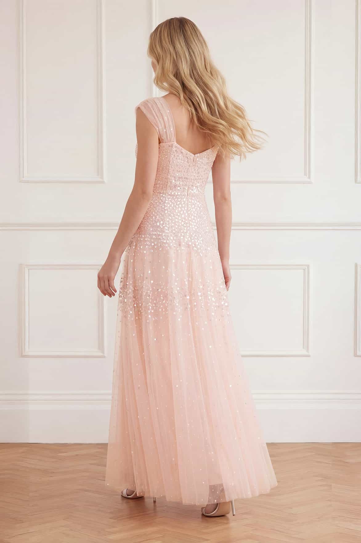 Sunrise Sequin Sweetheart Ankle Gown - Image 4