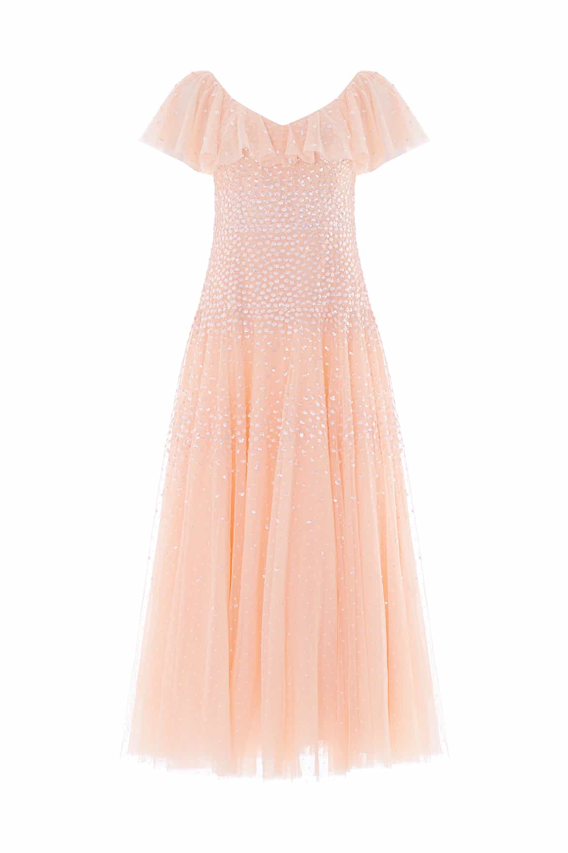 Sunrise Sequin V-Neck Ankle Gown - Image 3
