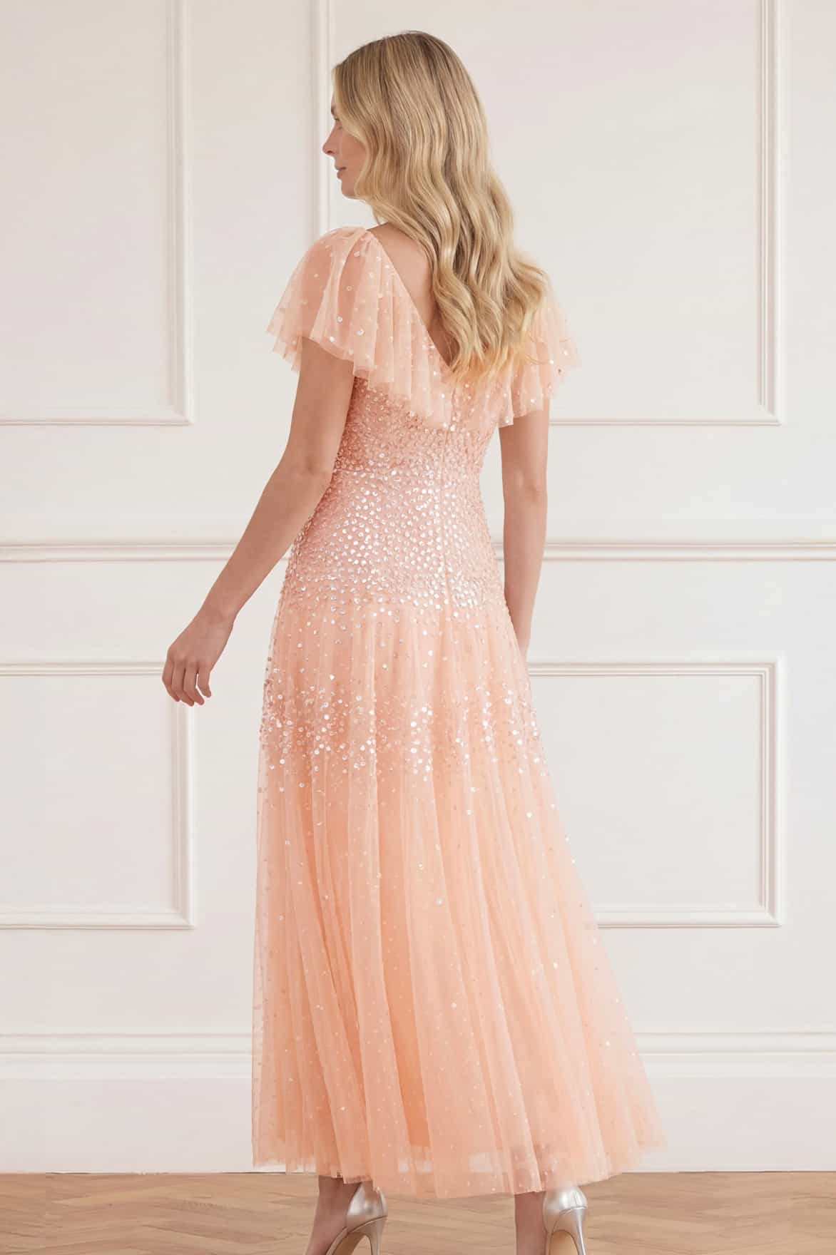 Sunrise Sequin V-Neck Ankle Gown - Image 6