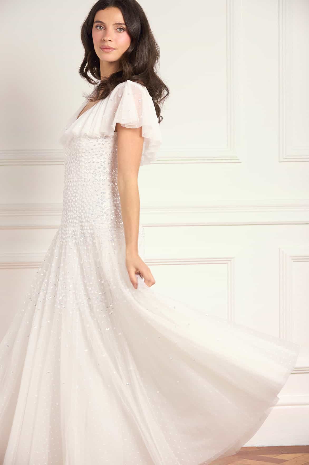Sunrise Sequin V-Neck Ankle Gown - Image 5