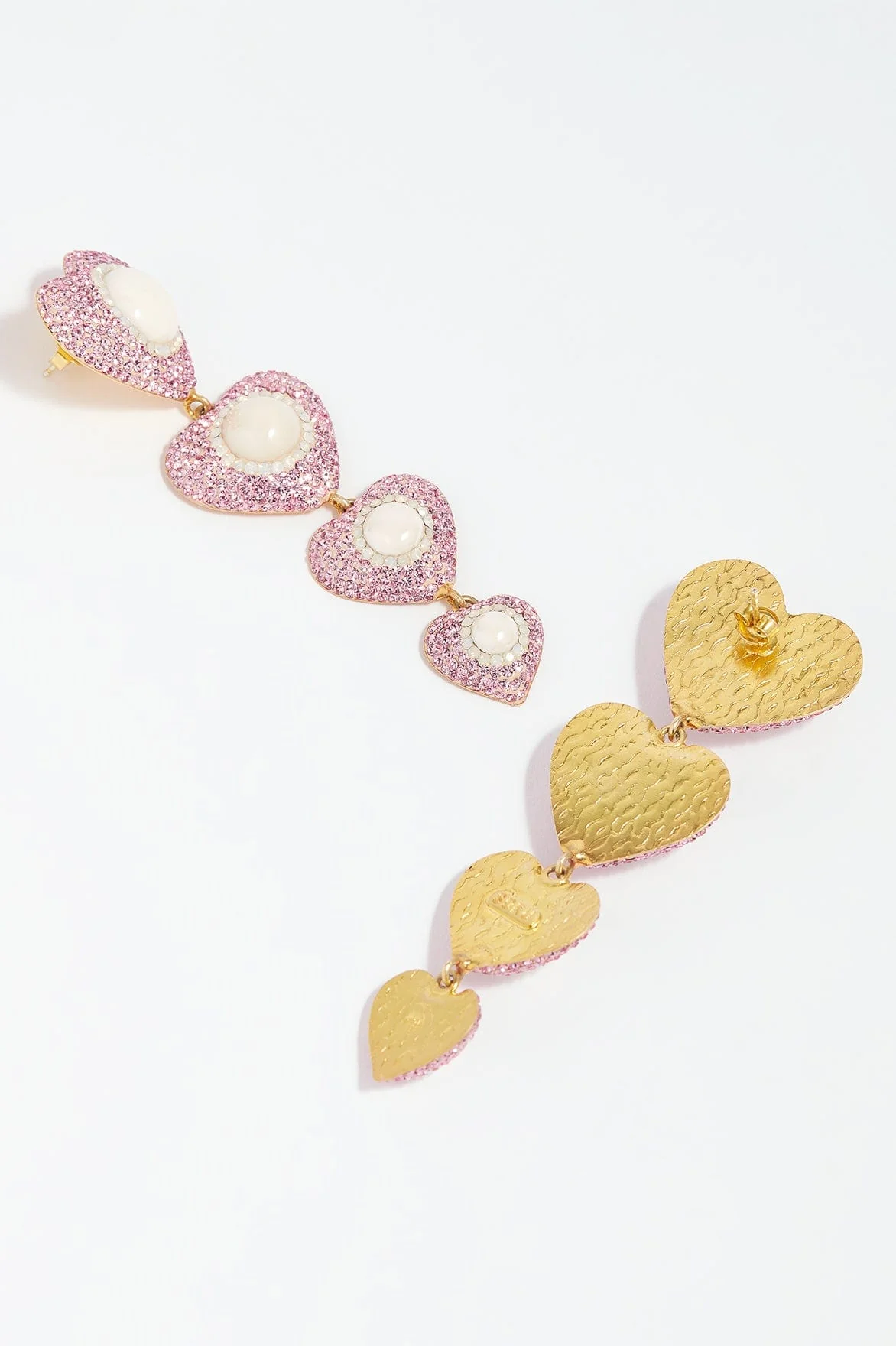 Sweetheart Rose Drop Earrings - Image 3