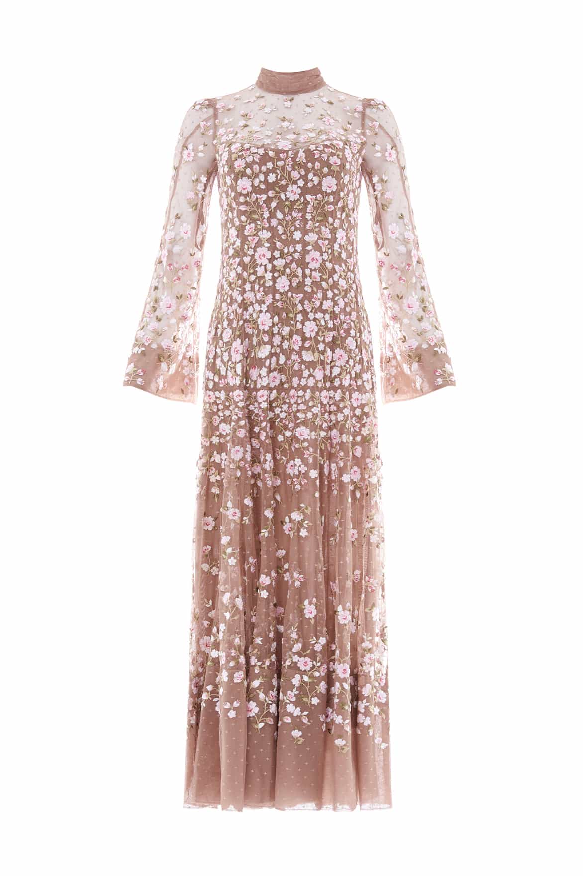 Sylvia Rose Long Sleeve Ankle Gown - Image 2