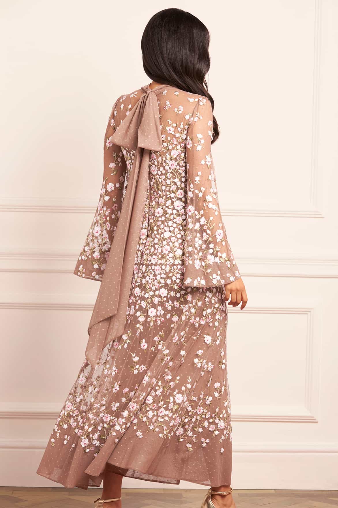 Sylvia Rose Long Sleeve Ankle Gown - Image 5