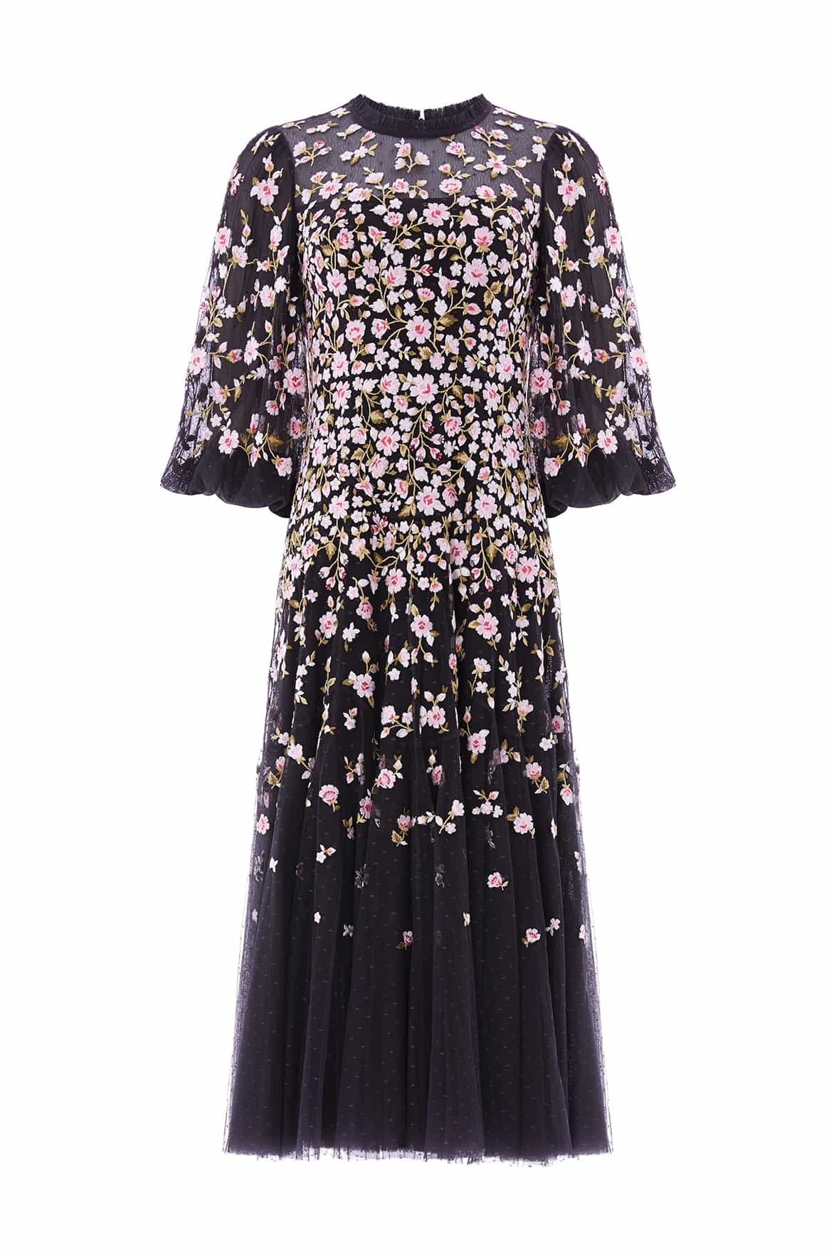Sylvia Rose Round Neck Ankle Gown - Image 2