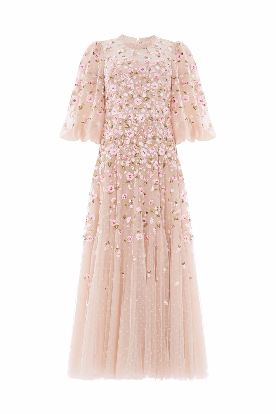 Sylvia Rose Round Neck Ankle Gown - Image 2
